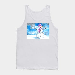 Let's build a Snowman Tank Top